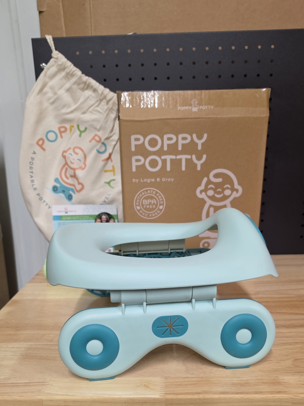 Poppy Potty Kids Travel Potty Seat - Blue - Picture 3 of 8